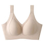 Large Size Seamless Underwear Women's Full Cup Adjustable Big Breast Revealing Small Breast Reduction Bra