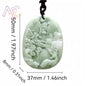 Light Green Natural Jade Flower Heart Pendant Necklace Real Jewellery Carved Gemstone Fashion Charm Amulet Gifts for Women Men