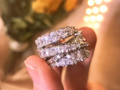 Rings High Quality New Sales Trend Jewelry Original Luxury Brand Shiny Cut Christmas Birthday Party Engagement Gift for Women