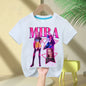 KPop Demon Hunters Rumi Zoey Mira Neck Cartoon Kids T-shirt