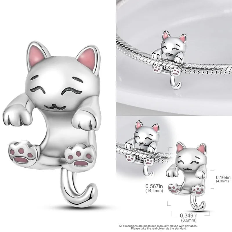 Charms 925 Original Fit 3mm 925 Original Charm Bracelet Women 925 Silver Hot Sale Pendant Beads DIY Jewelry Gift 2024 New
