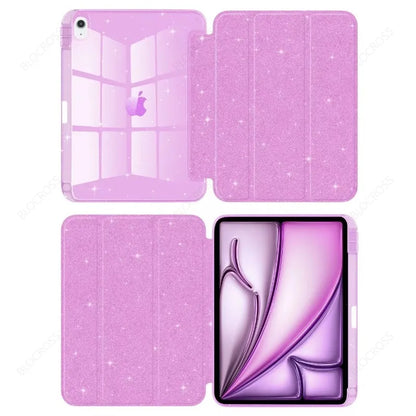For 2025 iPad Air 11 Case 10th 11th A16 Cover For iPad Pro 11 Air 4 5 10.9 12.9 M2 M3 M4 Pro 13 10.2 7 8 9th Pencil Holder Case