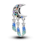 Original Charms 925 Silver Plated Bee Moon Star Pendant Fit Bracelet Making For Woman Fashion Jewelry