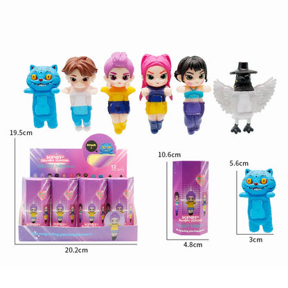 KPop Demon Hunters Standing Up Ornament Acrylic Superstar Desktop Stand Decor Anime Figures Craft Creative Gifts for Fan Lover