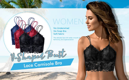 4pcs Sexy Comfortable Fashion Casual Lace Women's Underwear Set Gathered No Steel Ring Beautiful Back Bra Set Panty