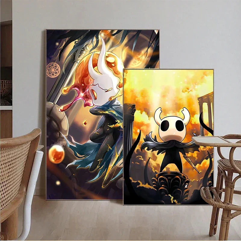 Hollow Knight Anime Videogame Aesthetic Canvas Painting Posters and Prints Wall Art Picture for Bedroom Home Decor