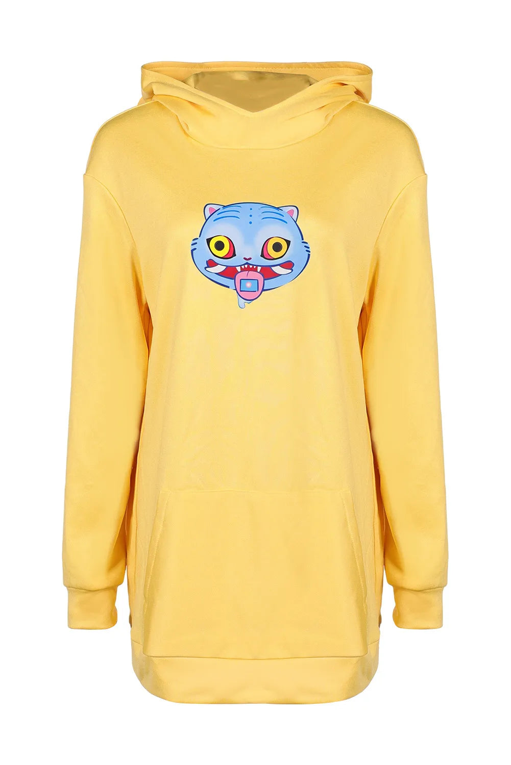 HUNTRX Zoey Cosplay Yellow Hoodies Long Coat Costume Cartoon Demon Hunter of KPop Disguise Casual Cute Sweater Wig Set Halloween