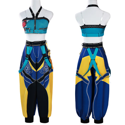 Kids Rumi Cosplay Costume Kpop Demons Children Disguise Halloween Carnival Party Clothing