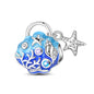 Blue Series 925 Sterling Silver Turtle,Whale & Seahorse Dangle Charm Fits Bracelet Kids Ocean Jewelry Accessories