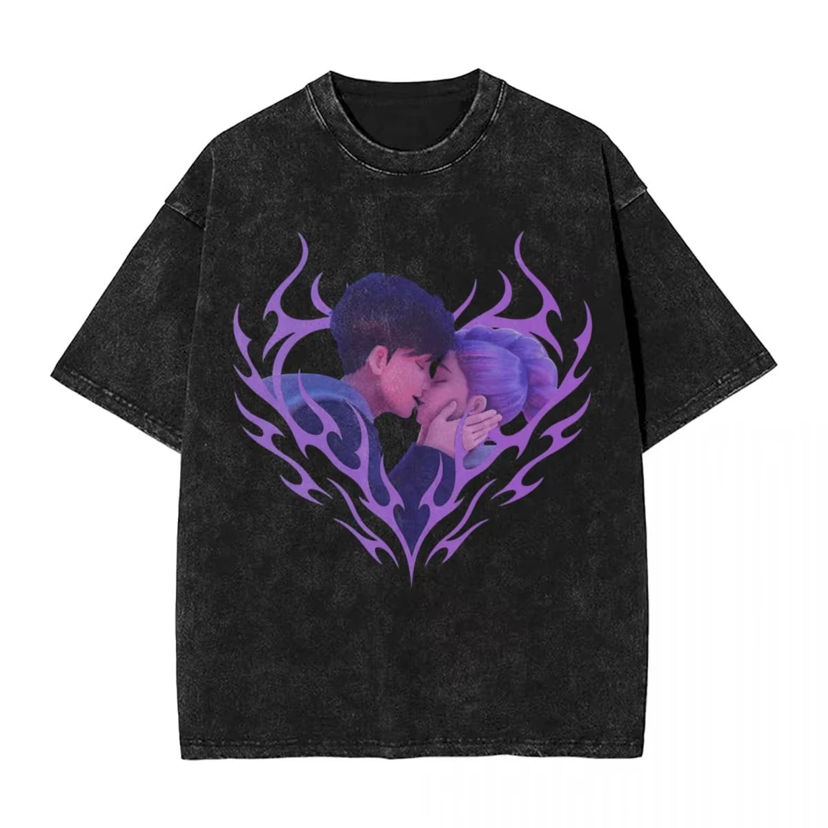 Oversized Washed T-Shirt My Little Soda Pop Saja Boys KPop Demon Hunters