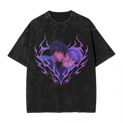 Oversized Washed T-Shirt My Little Soda Pop Saja Boys KPop Demon Hunters