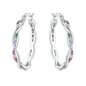 CYMYSS 2025 New 925 Sterling Silver Classic Hollow-out Versatile Hoop Earrings for Women Fine Jewelry Ideal Birthday Party Gifts