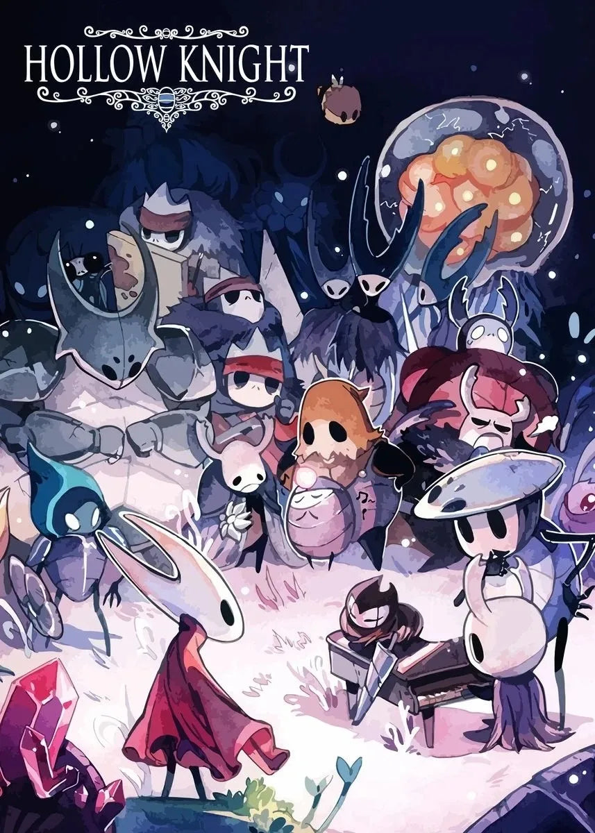 Hot Popular Video Game Hollow Knight Posters and Prints Canvas Printing Modern Wall Art for Living Room Home Decoration