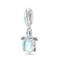 Blue Series 925 Sterling Silver Turtle,Whale & Seahorse Dangle Charm Fits Bracelet Kids Ocean Jewelry Accessories