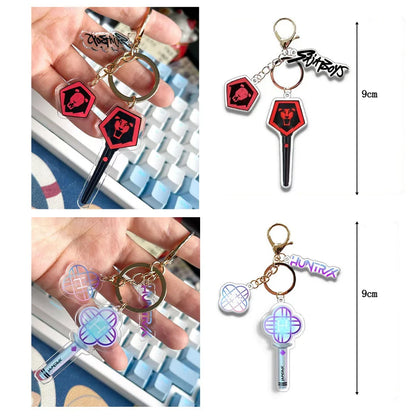 KPop Demon Hunters Standing Up Ornament Acrylic Superstar Desktop Stand Decor Anime Figures Craft Creative Gifts for Fan Lover