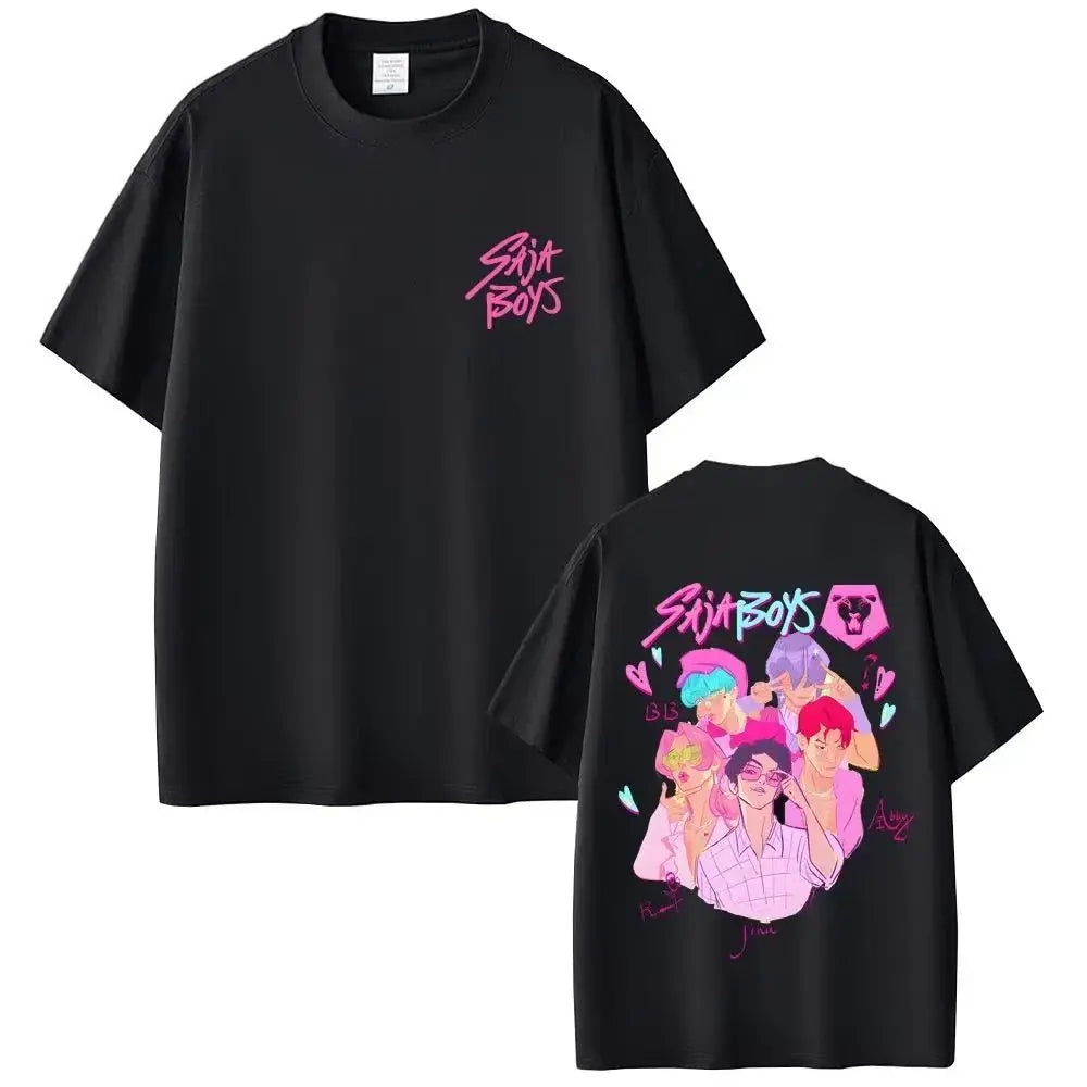 KPop Demon Hunters T-shirts Saja Boys Tshirt rt