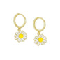 JINFU Gold Plated Earrings Set For Women Boho Style CZ Zircon Women's Clip Stud Dangle Hoop Earrings 2022 Jewelry Wholesale