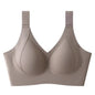Large Size Seamless Underwear Women's Full Cup Adjustable Big Breast Revealing Small Breast Reduction Bra