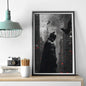 1PC B-Batman Poster Self-adhesive Art Waterproof Paper Sticker Coffee House Bar Room Wall Decor