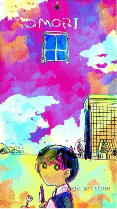 Horror Anime Style Video Game Omori Main Character Game Scene Art Poster Canvas Painting Wall Print Picture Room Home Bar Decor