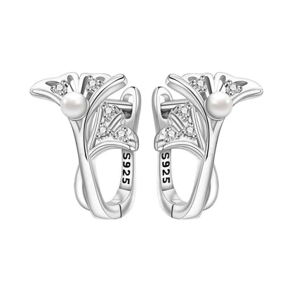 CYMYSS 2025 New 925 Sterling Silver Classic Hollow-out Versatile Hoop Earrings for Women Fine Jewelry Ideal Birthday Party Gifts