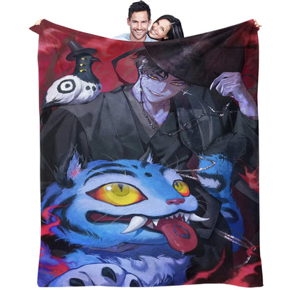 K-Pop Demon Hunters Blanket Hot Anime Flannel Blanket