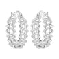 CYMYSS 2025 New 925 Sterling Silver Classic Hollow-out Versatile Hoop Earrings for Women Fine Jewelry Ideal Birthday Party Gifts