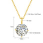 Oval Cut Moissanite Diamond Pendant 14K Gold for Women 2CT 3CT D VVS1 100% Au585 Necklaces for Anniversary Gifts Classic Jewelry