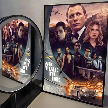 J-James Bond 007 Poster HD Art Sticky Wall Waterproof Home Living Room Bedroom Aesthetic Decoration