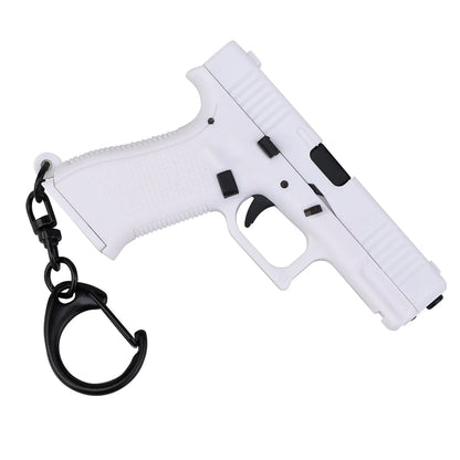 Personalized Mini Key Pendant Plastic Miniature Pistol Shaped Keychain Charm Realistic Model Removable Magazine Hangs Decoration