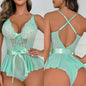 Lace Open Bra Set Women's Intimates Transparent Bralette Set