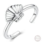 New 925 Sterling Silver Open Ring Hollow Rose Infinite Love Simple Ring Women Wedding Engagement Party Jewelry Gift