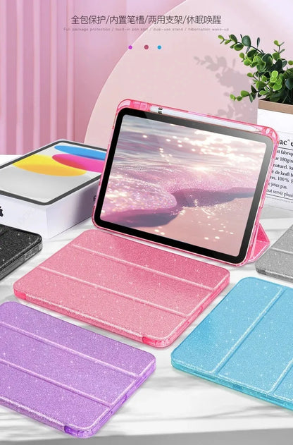 For 2025 iPad Air 11 Case 10th 11th A16 Cover For iPad Pro 11 Air 4 5 10.9 12.9 M2 M3 M4 Pro 13 10.2 7 8 9th Pencil Holder Case