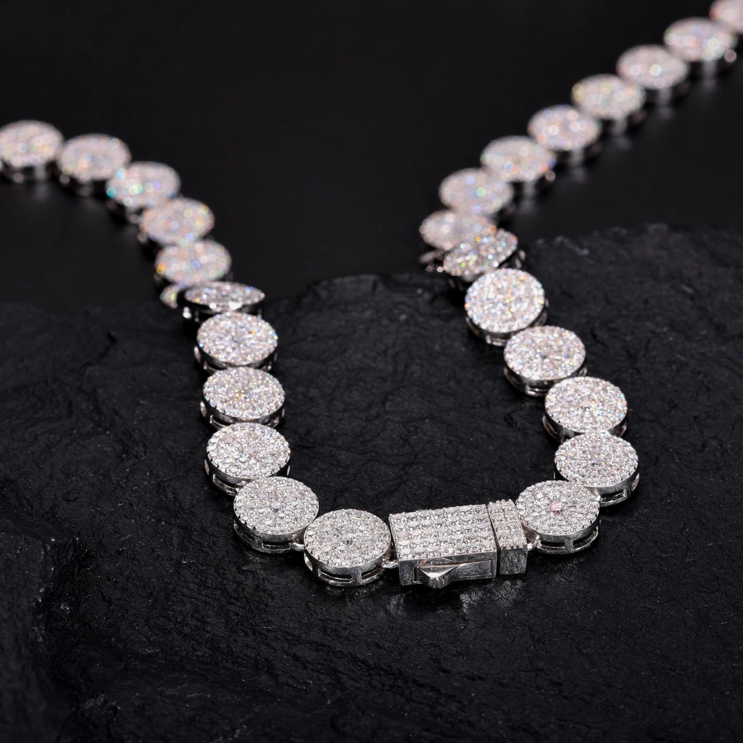 Original Full Moissanite Necklace Chain Silver 925 Plated 18k White Gold for Men Women Bracelets Fine Jewelry with GRA Certified