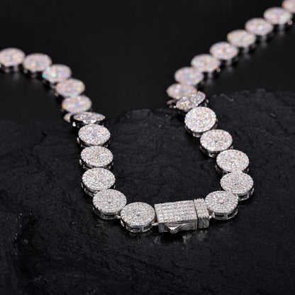 Original Full Moissanite Necklace Chain Silver 925 Plated 18k White Gold for Men Women Bracelets Fine Jewelry with GRA Certified