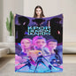 K-Pop Demon Anime Hunter Flannel Blanket