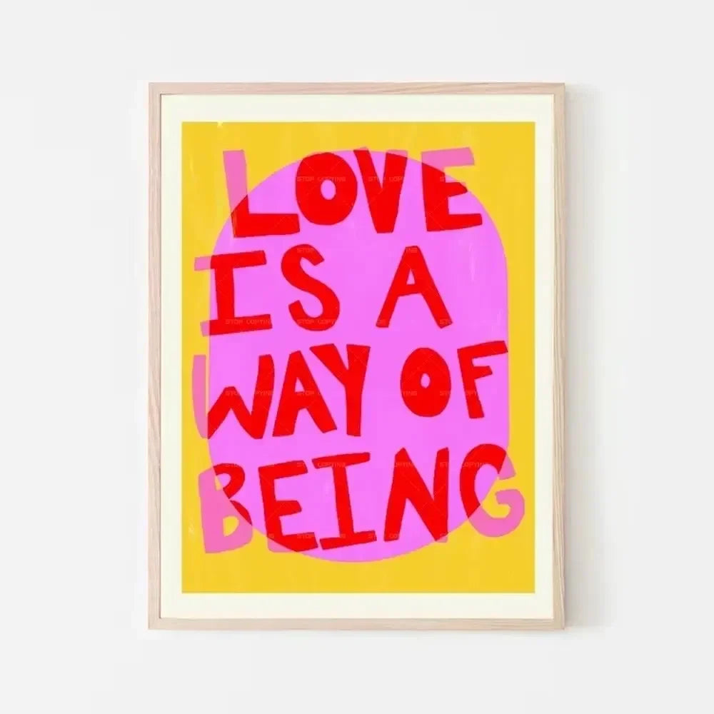 Maximalist Eclectic Posters and Prints Pink French Quotes Bisou Bisou Bonjour Bonne Nuit Wall Art Living Room Home Decor