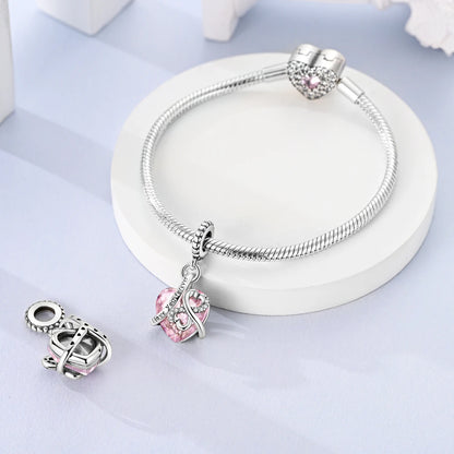 Original Charms 925 Silver Plated Bee Moon Star Pendant Fit Bracelet Making For Woman Fashion Jewelry
