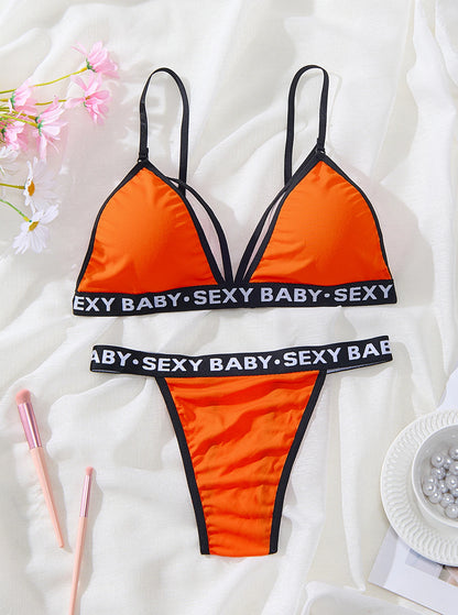 Women's Sexy Lingerie Set - Unpadded & Solid Color Collection