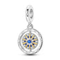 Original Charms 925 Silver Plated Bee Moon Star Pendant Fit Bracelet Making For Woman Fashion Jewelry