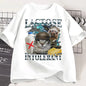 Lactose Intolerant Funny Cat Meme T-Shirt