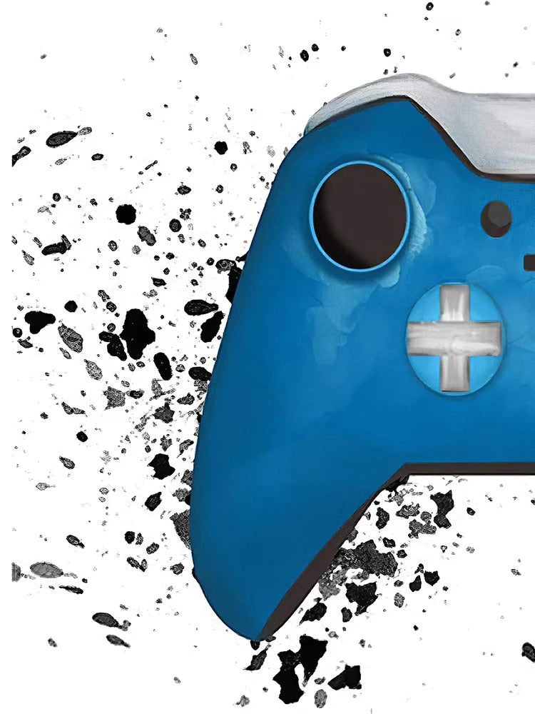 Gamepad Abstract Poster Canvas Painting Print Wall Art Picture Game Player Children'S Room Decorative Painting Boy Gift