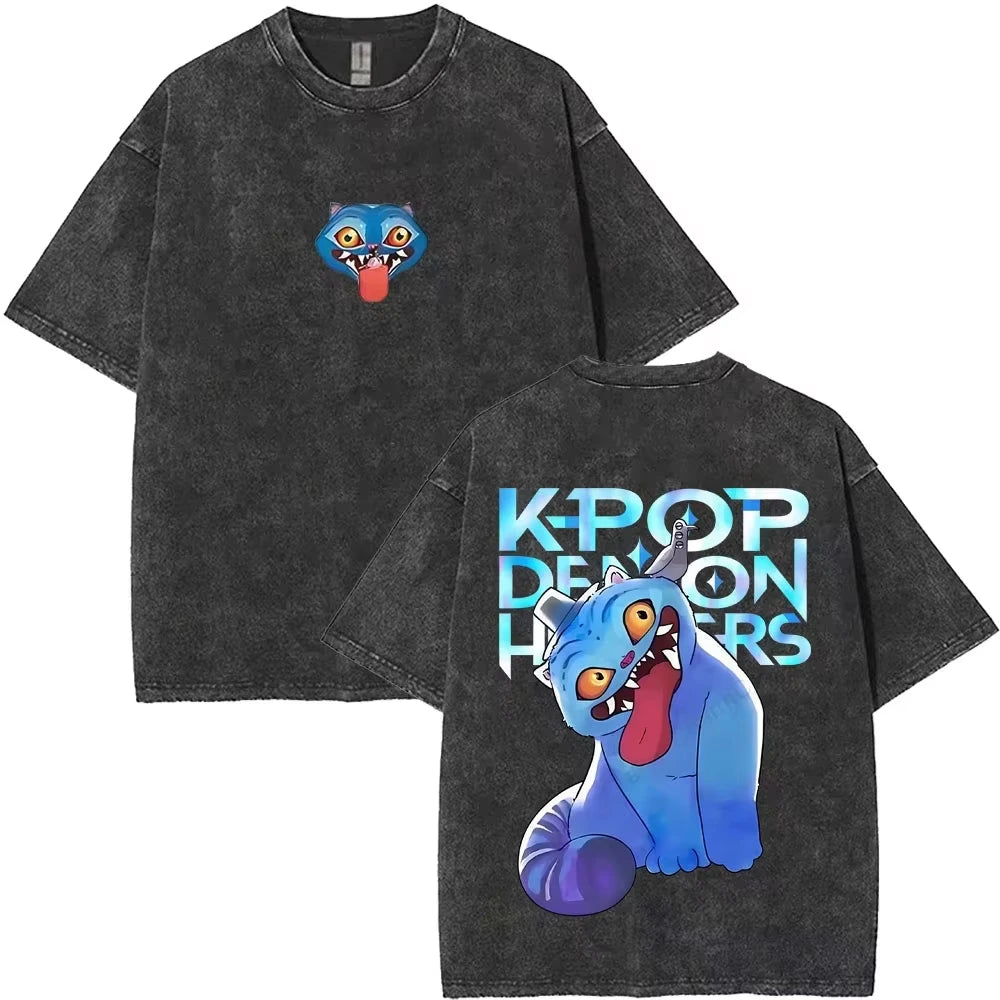 Huntrix Kpop Demon Hunter Washed T-Shirt