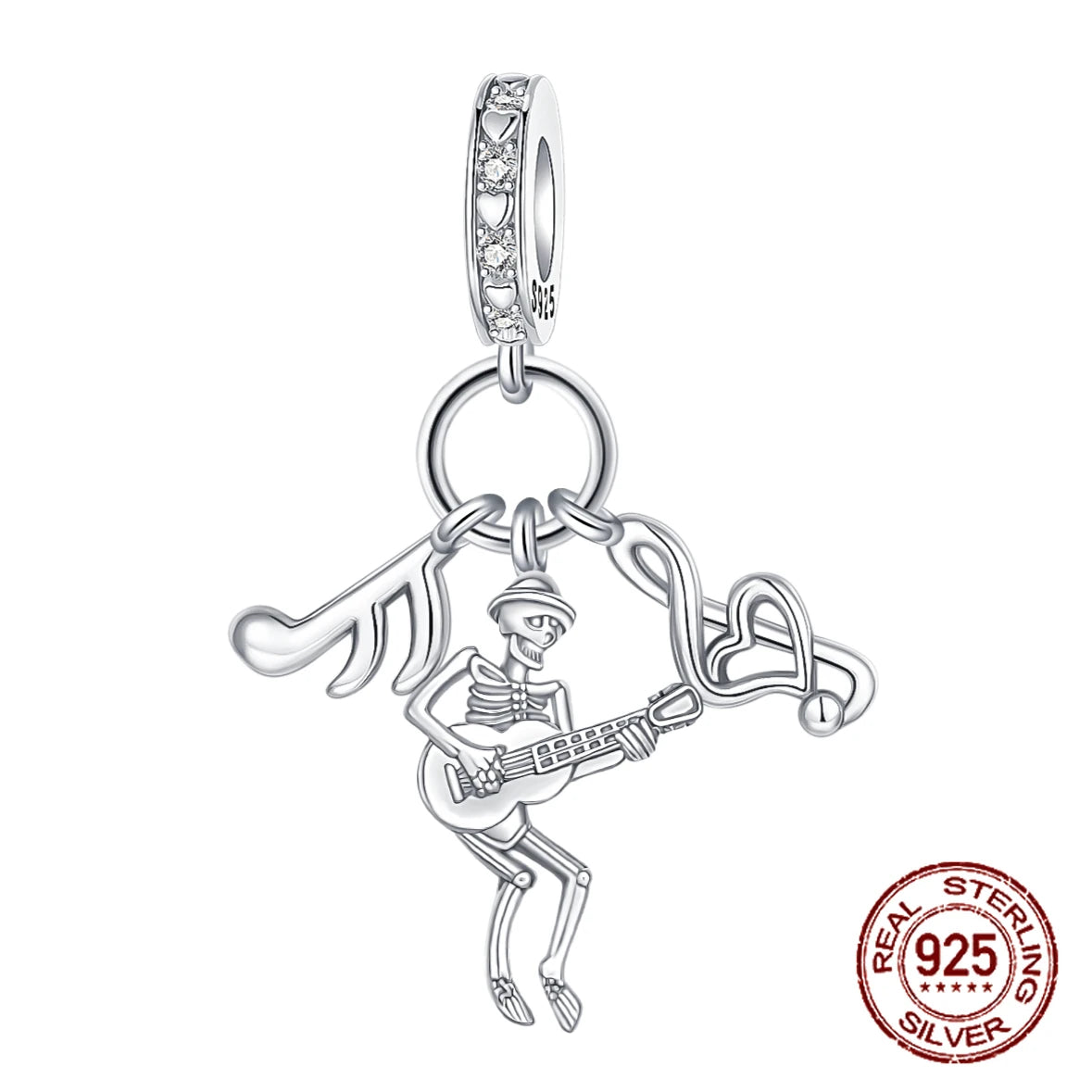 Fit 925 Original Bracelets Zircon Skeleton Angel Celtic Knot Trinity Knot 925 Silver Charms Beads DIY Birthday Jewelry Gift