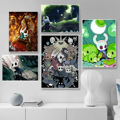 Hollow Knight Anime Videogame Aesthetic Canvas Painting Posters and Prints Wall Art Picture for Bedroom Home Decor