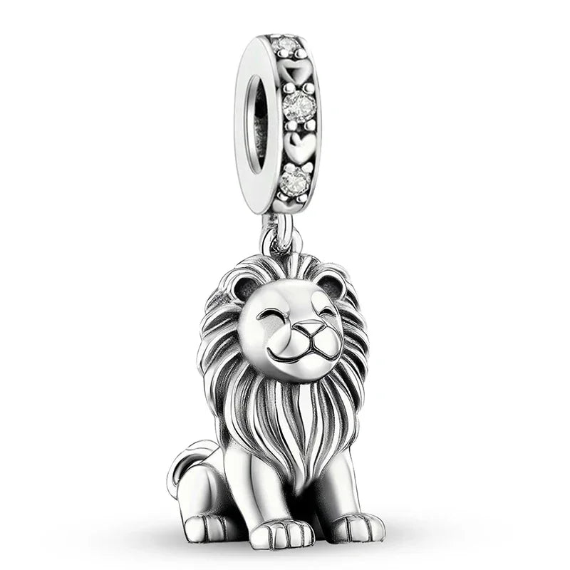 925 Sterling Silver Panda  Butterfly Kapibala Octopus Charms Beads Fit Original Pan Bracelet Bangle High Quality DIY Jewelry
