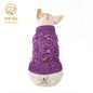 PETS TALE Dog Sweater Cable-Knit Pullover with Chain Detailing & Tag - Machine Washable Cozy Winter Sweater for Small, Medium & Large Breeds, Navy Blue, Dog Sweater for Small Dogs, Durable Petwear
