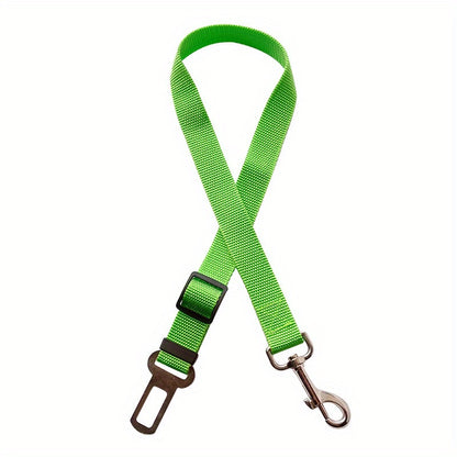 Retractable Dog Seat Belt for Safe Car Travel - Adjustable, Comfortable Harness and Leash - Ideal for Securing Pets on the Move