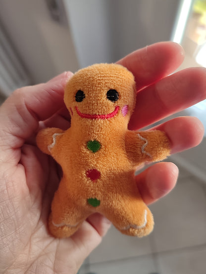Adorable Christmas Gingerbread For Man Plush Toy - Soft, Cuddly, and Durable Fabric Construction for Pets, Perfect for Interactive Play, Chewing, and Snuggling - Ideal Holiday Gift for Pet Lovers