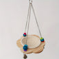 Cozy Bird Hammock Swing - Durable Plywood Nest for Parrots, Squirrels & Small Pets with Random Bead Accents